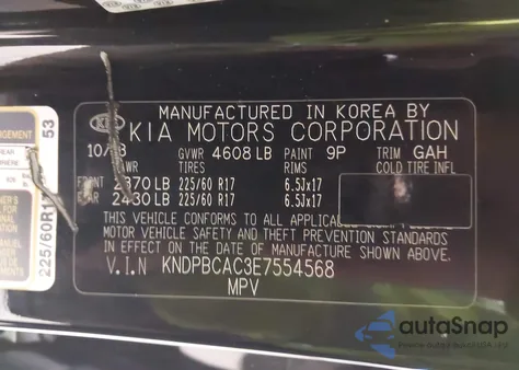 2014 Kia Sportage Lx from USA, damaged, VIN KNDPBCAC3E7554568